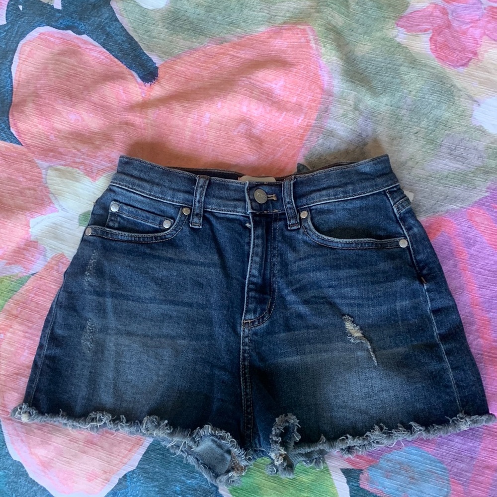 1 VS Pink high waisted denim shorts